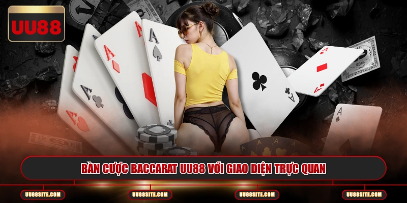 Bàn cược Baccarat UU88 với giao diện trực quan