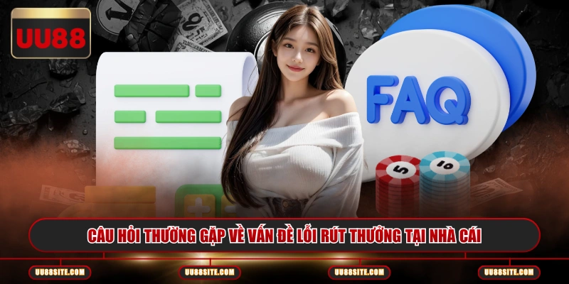 Câu hỏi thường gặp về vấn đề lỗi rút thưởng tại nhà cái
