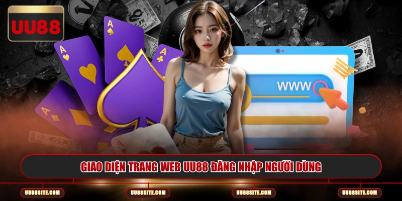 Giao diện trang web UU88 đăng nhập người dùng